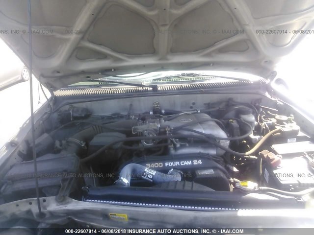 5TESN92N71Z857957 - 2001 TOYOTA TACOMA XTRACAB PRERUNNER ვერცხლისფერი ფოტო 10