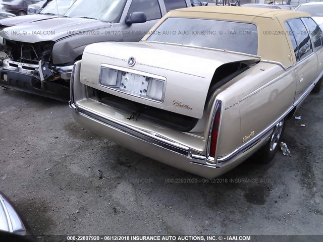 1G6KD52B3SU303328 - 1995 CADILLAC DEVILLE TAN photo 6