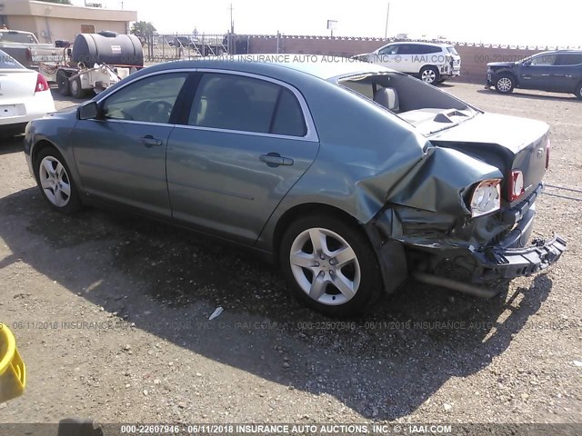 1G1ZG57B494122060 - 2009 CHEVROLET MALIBU LS ლურჯი ფოტო 3