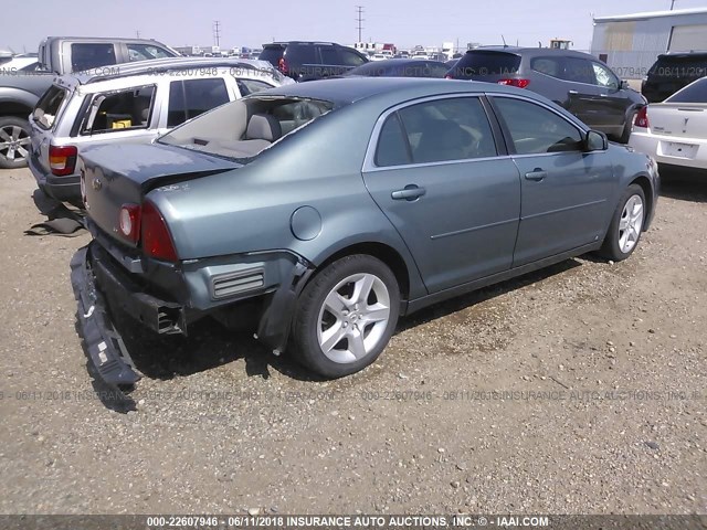 1G1ZG57B494122060 - 2009 CHEVROLET MALIBU LS ლურჯი ფოტო 4