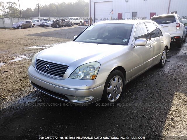 JTHBN30F130095316 - 2003 LEXUS LS 430 SILVER photo 2