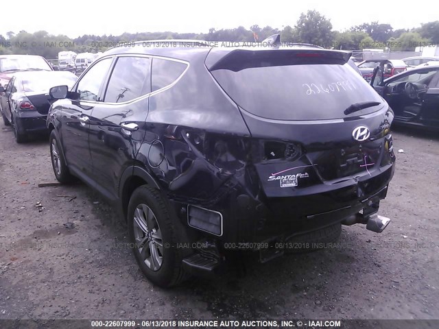 5XYZU3LB6GG377379 - 2016 HYUNDAI SANTA FE SPORT  BLACK photo 3