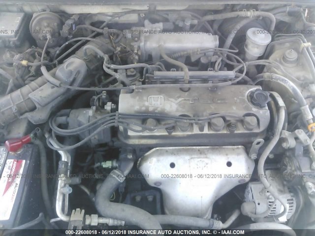 1HGCE1891SA012678 - 1995 HONDA ACCORD EX WHITE photo 10