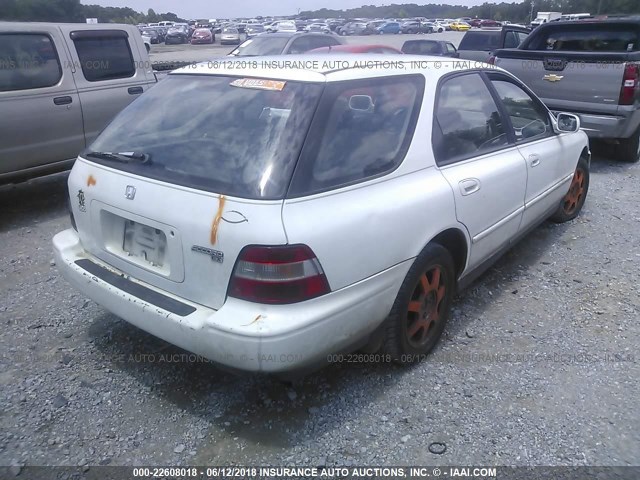 1HGCE1891SA012678 - 1995 HONDA ACCORD EX WHITE photo 4