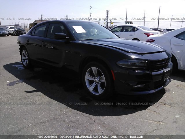 2C3CDXHG2HH523186 - 2017 DODGE CHARGER SXT BLACK photo 1