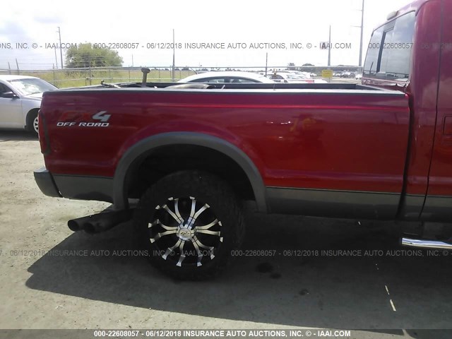 1FTWW31R18ED08638 - 2008 FORD F350 SRW SUPER DUTY RED photo 7