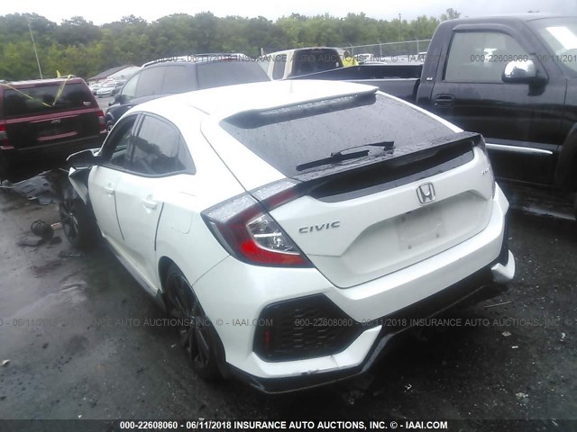 SHHFK7H43HU414499 - 2017 HONDA CIVIC SPORT თეთრი ფოტო 3