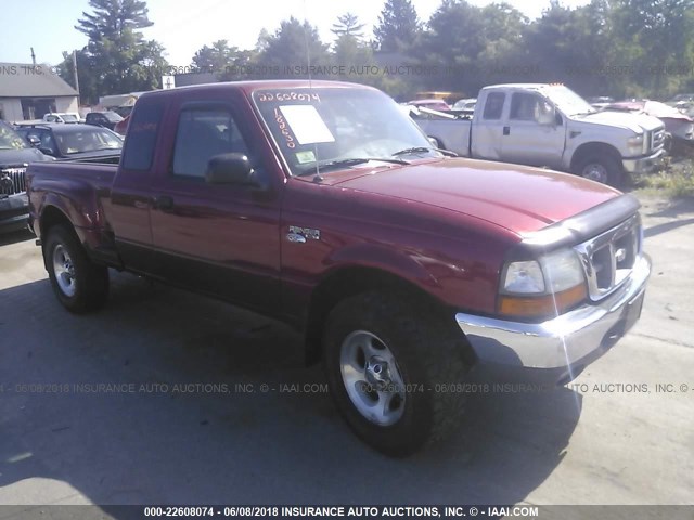 1FTZR15X8YTA59722 - 2000 FORD RANGER SUPER CAB RED photo 1