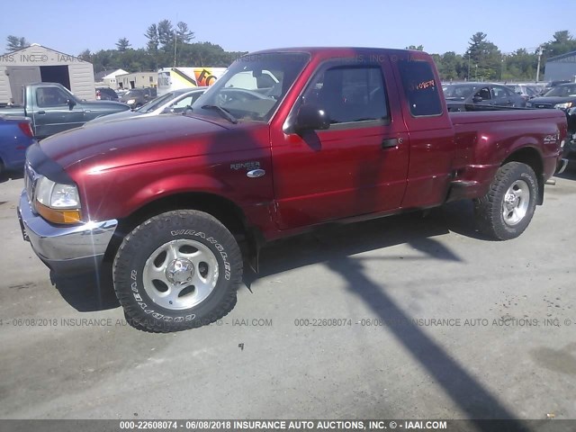 1FTZR15X8YTA59722 - 2000 FORD RANGER SUPER CAB RED photo 6