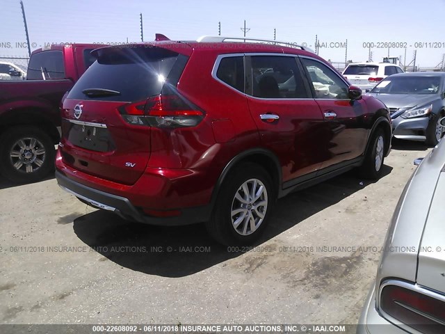 5N1AT2MT4HC857178 - 2017 NISSAN ROGUE S/SL RED photo 4