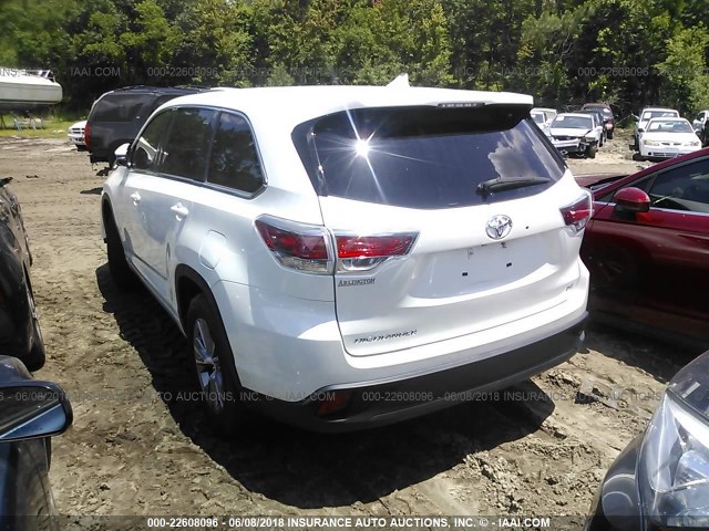 5TDZKRFH8GS182072 - 2016 TOYOTA HIGHLANDER LE/LE PLUS თეთრი ფოტო 3