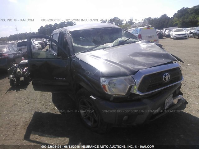 3TMJU4GN8EM160035 - 2014 TOYOTA TACOMA DOUBLE CAB PRERUNNER GRAY photo 1