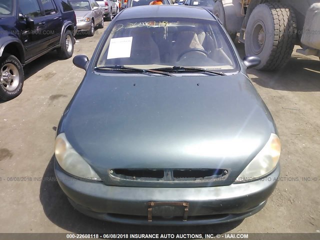 KNADC123716063131 - 2001 KIA RIO GREEN photo 6