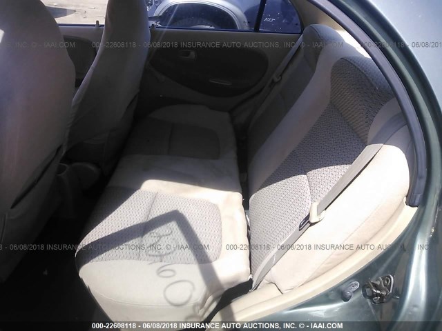 KNADC123716063131 - 2001 KIA RIO GREEN photo 8