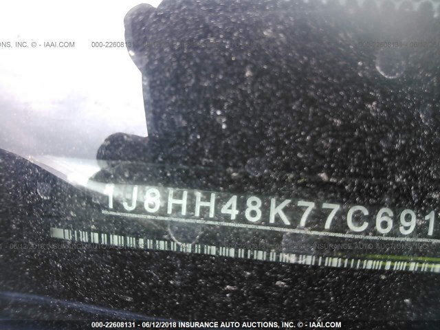 1J8HH48K77C691568 - 2007 JEEP COMMANDER შავი ფოტო 9