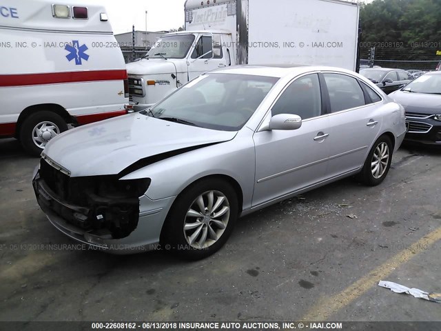 KMHFC46F77A144388 - 2007 HYUNDAI AZERA SE/LIMITED SILVER photo 2