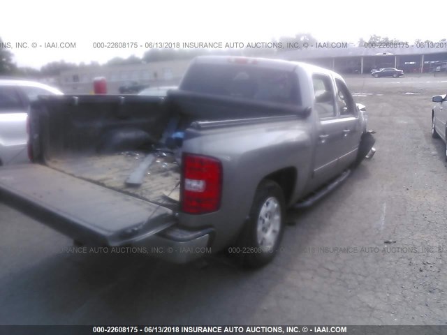 3GCPCSE05CG235973 - 2012 CHEVROLET SILVERADO C1500 LT SILVER photo 4