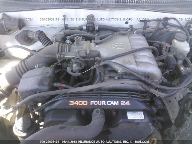 5TEGN92N41Z766280 - 2001 TOYOTA TACOMA DOUBLE CAB PRERUNNER WHITE photo 10