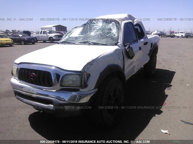 5TEGN92N41Z766280 - 2001 TOYOTA TACOMA DOUBLE CAB PRERUNNER WHITE photo 6