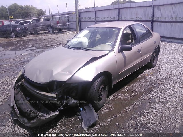 1G1JF52F337212476 - 2003 CHEVROLET CAVALIER LS GOLD photo 2