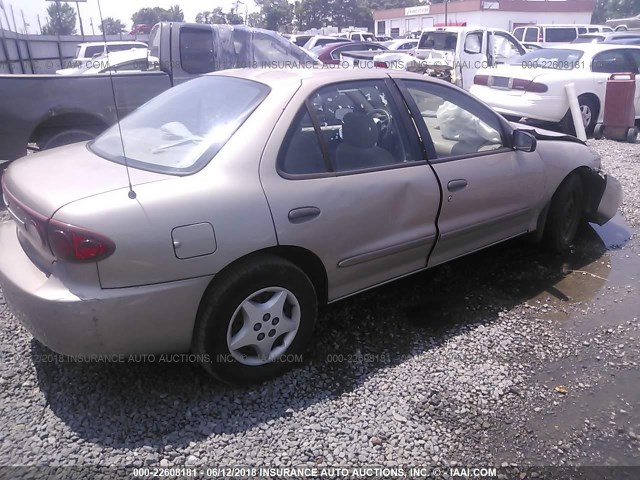 1G1JF52F337212476 - 2003 CHEVROLET CAVALIER LS GOLD photo 4