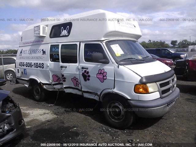 2B7LB31Z0XK525946 - 1999 DODGE RAM VAN B3500 WHITE photo 1