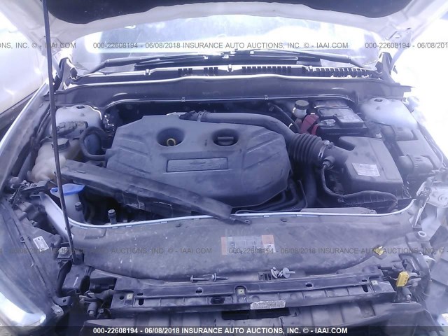 3FA6P0D90ER233422 - 2014 FORD FUSION TITANIUM WHITE photo 10