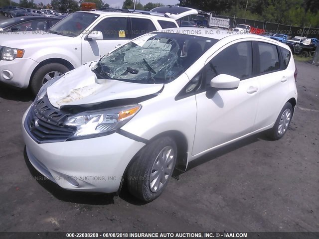 3N1CE2CP9FL441112 - 2015 NISSAN VERSA NOTE S/S PLUS/SV/SL/SR WHITE photo 2