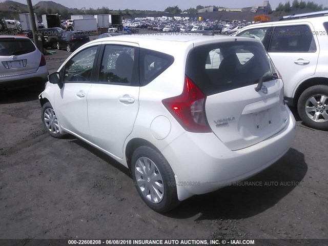 3N1CE2CP9FL441112 - 2015 NISSAN VERSA NOTE S/S PLUS/SV/SL/SR WHITE photo 3