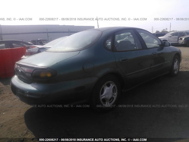 1FALP52U5VG238307 - 1997 FORD TAURUS GL GREEN photo 4