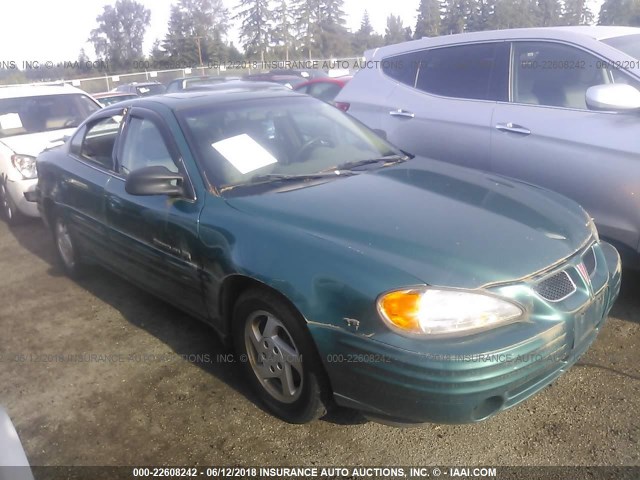 1G2NE52E7XC547437 - 1999 PONTIAC GRAND AM SE GREEN photo 1