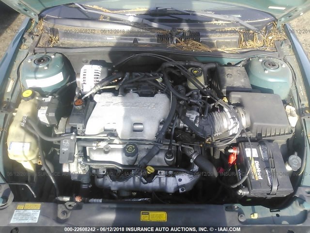 1G2NE52E7XC547437 - 1999 PONTIAC GRAND AM SE GREEN photo 10