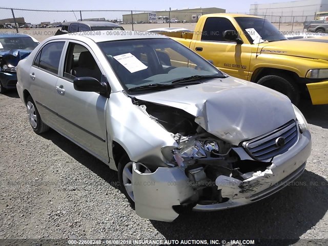 JTDBR32E530022217 - 2003 TOYOTA COROLLA CE/LE SILVER photo 1