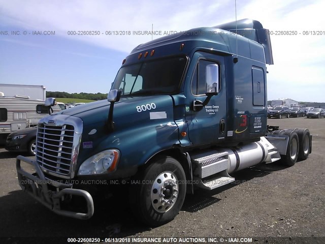 1FUJGLBG59LAM4093 - 2009 FREIGHTLINER CASCADIA 125  Dark Blue photo 2