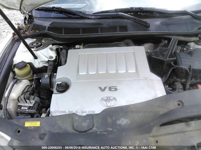 4T1BK3EK0AU603776 - 2010 TOYOTA CAMRY SE/LE/XLE თეთრი ფოტო 10