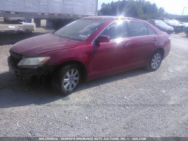 JTNBE46K973015157 - 2007 TOYOTA CAMRY NEW GENERAT CE/LE/XLE/SE RED photo 2