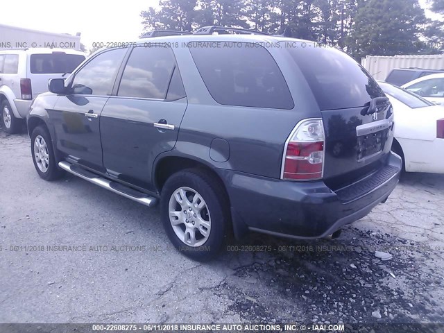 2HNYD18866H546064 - 2006 ACURA MDX TOURING GRAY photo 3