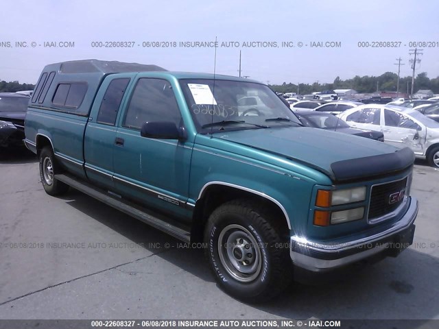 1GTGC29K7SE500183 - 1995 GMC SIERRA C2500 GREEN photo 1