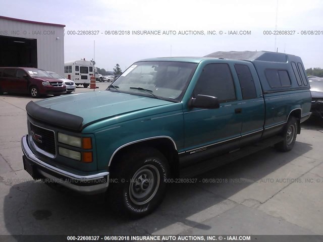 1GTGC29K7SE500183 - 1995 GMC SIERRA C2500 GREEN photo 2