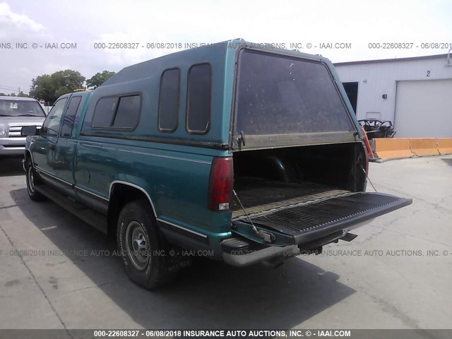 1GTGC29K7SE500183 - 1995 GMC SIERRA C2500 GREEN photo 3