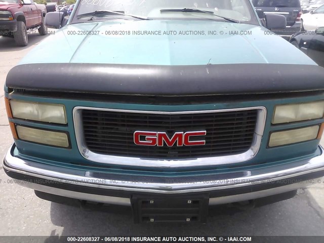 1GTGC29K7SE500183 - 1995 GMC SIERRA C2500 GREEN photo 6