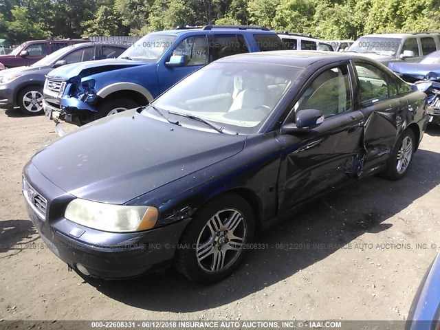 YV1RS592272638925 - 2007 VOLVO S60 2.5T BLUE photo 2