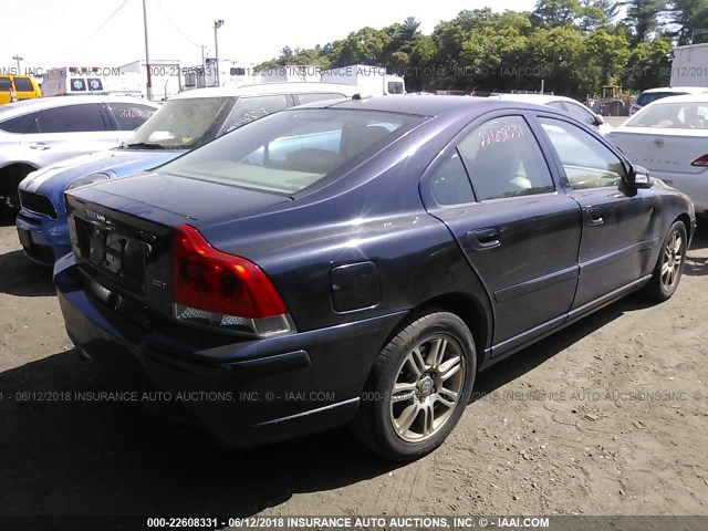 YV1RS592272638925 - 2007 VOLVO S60 2.5T BLUE photo 4
