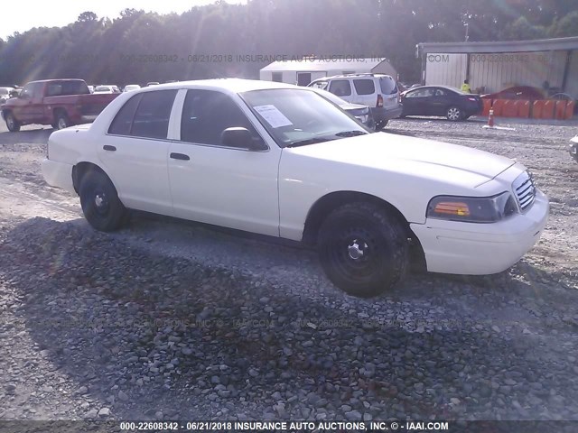 2FAFP71W41X150770 - 2001 FORD CROWN VICTORIA POLICE INTERCEPTOR WHITE photo 1