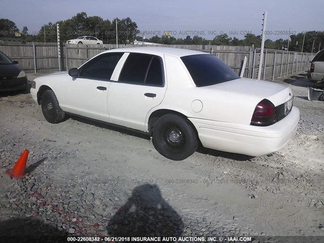 2FAFP71W41X150770 - 2001 FORD CROWN VICTORIA POLICE INTERCEPTOR WHITE photo 3