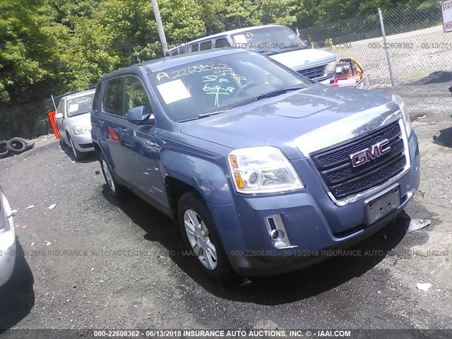 2GKALMEKXC6126623 - 2012 GMC TERRAIN SLE BLUE photo 1