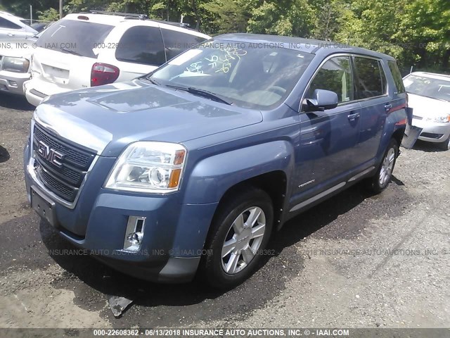 2GKALMEKXC6126623 - 2012 GMC TERRAIN SLE BLUE photo 2