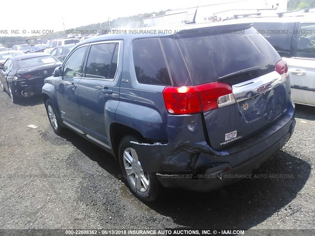 2GKALMEKXC6126623 - 2012 GMC TERRAIN SLE BLUE photo 3