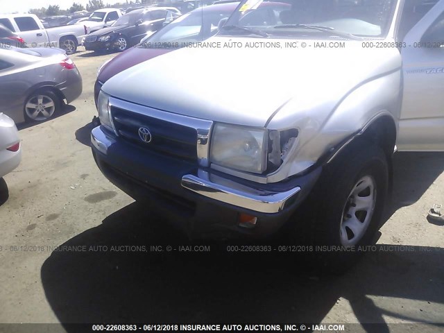 4TASM92N3YZ607006 - 2000 TOYOTA TACOMA XTRACAB PRERUNNER ვერცხლისფერი ფოტო 6