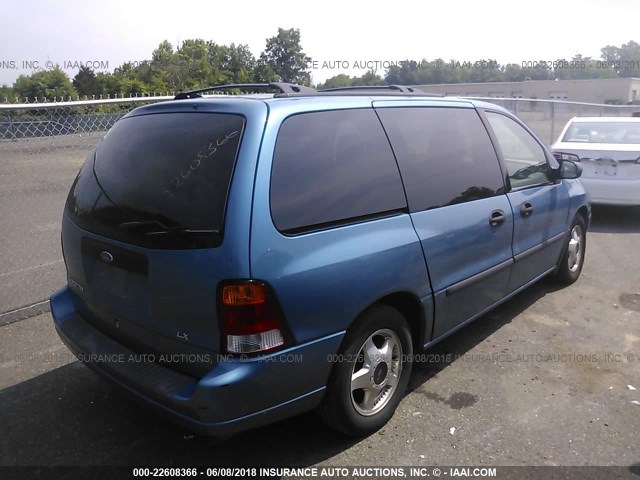 2FMDA51473BB95476 - 2003 FORD WINDSTAR LX BLUE photo 4